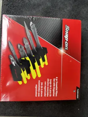 Pl600es2rkhv Snap-on For New Hv Yellow 6 Piece Essential Pliers Set With Holder