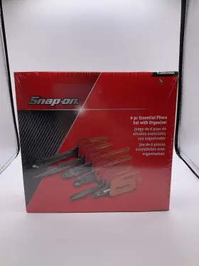 Pl600es2rko Snap-on New Orange 6 Piece Essential Pliers Set With Organizer
