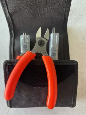 Plp300ao Snap-on Tools 3 Piece Precision Plier Set Orange Soft Grip