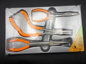 Plstk930x Snap-on 1996 Tools 3 Piece Needle Nose Stork Pliers Set - Still Sealed