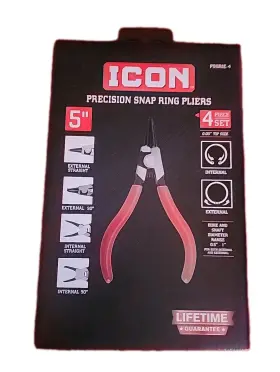 Pssrie4 Snap-on Icon Precision Ring Pliers Set Of 4 #22178 E2