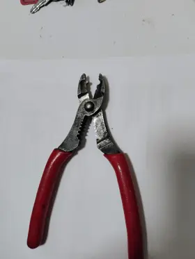 Pwc37cf Snap-on Tools Usa Red Soft Grip Wire Stripper Cutter And Crimp Tool