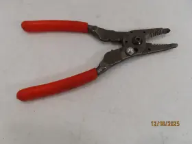 Pwcs8cf Snap-on Tools Wire Crimper Stripper Red Handled 8 Inch Hand Tool #115