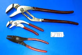 Pwp7 Snap-on Blue-point Tools 3 Pc. Pipe Wrench Hose Clamp Adjustable Joint Pliers