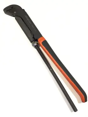 Pwz2oa Snap-on Tools 17 Inch Long Orange Soft Grip Adjustable Plier Wrench Nice