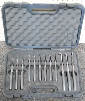 Sprcr112dt Snap On 12-piece Ring Pliers Set - Grey Dark Titanium