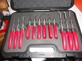 Srpcr112gmr Snap-on Srcpr112gmr Nub Tools 12 Piece Ring Pliers In Nice Foam Case