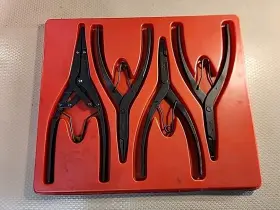Srp1a Snap-on Srp5a Tools Usa 4pc Ring Pliers Set Lot - Srp3 Srp2 Mint