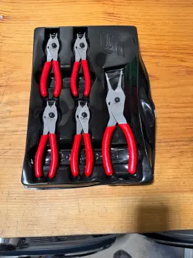 Srpcr105ad Snap-on Tools Ring Pliers Set New-open Package-damaged Tray