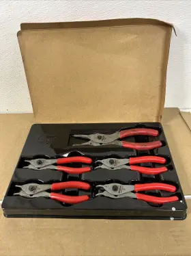 Srpcr105add Snap-on 5-pc Retaining Ring Plier Set Red Vinyl Grip #3a4
