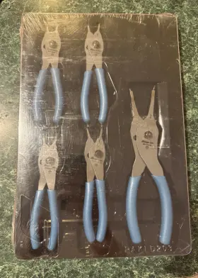 Srpcr105adpb Snap-on Srpcr105adp 5 Pc Ring Pliers Set Red In Tray Push Button Release