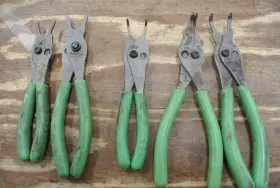 Srpcr105g Snap-on 5 Pc Ring Pliers Set Green