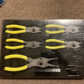 Snap-on Srpcr105hv Snap-on Hi-viz Vinyl Grip 5pc Retaining Ring Plier Set New Jp