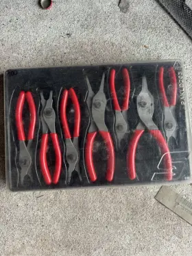 Srpcr107 Snap-on 7-piece Push Button Quick Release Angled/straight Ring Pliers Set