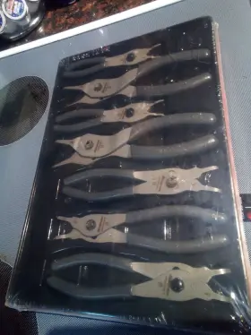 Srpcr107dt Snap-on 7pc Retaining Ring Pliers Set