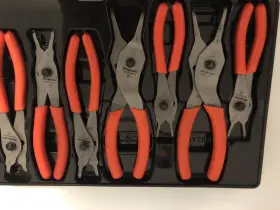 Srpcr107o Snap-on Tools 7 Piece Forged Quick Release Ring Pliers Set Orange