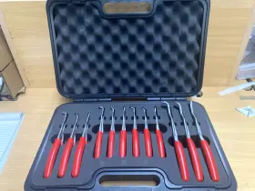 Srpcr112 Snap-on 12pc Ring Pliers Set Red Handle With Case And Foam Usa