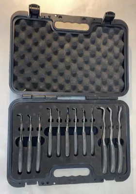 Srpcr112dt Snap-on New Grey Dark Titanium Soft Grip Slip Joint Pliers Set With Case