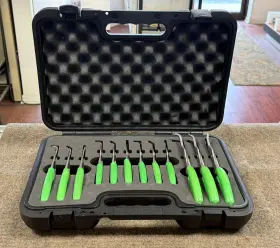 Srpcr112g Snap-on Nice 12pc Ring Pliers Set With Carrying Case - Green