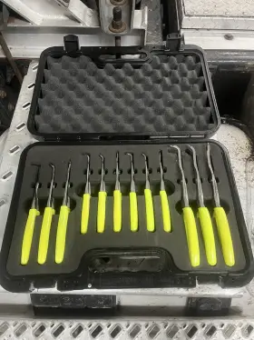 Srpcr112hv Snap-on Tools New Hi Viz Yellow 12 Piece Ring Pliers Set With Case