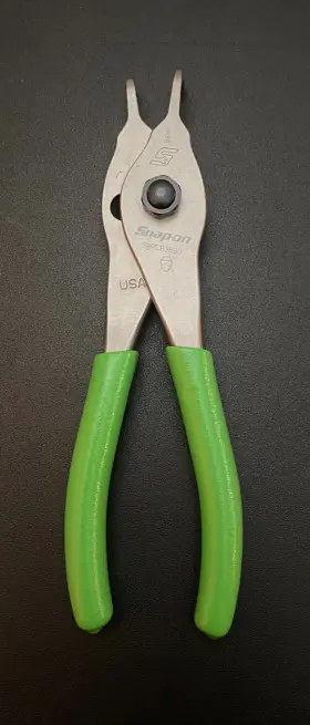 Srpcr4700g Snap-on 6 1/2 Inch Internal / External New Snap-ring Pliers .047 Green Straight