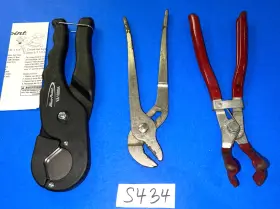 N99a Snap On Tools Blue-point Snap-on And 3 Pc. Vacuum Grip Multi Cutter Spark Plug Pliers