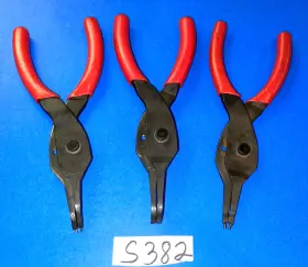 Srpc900a Snap-on Tools 3 Piece Convertible Snap-ring Pliers Straight 45 And 90 Degree