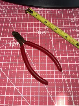 94-091 Stanley 84-091 84091 Diagonal Wire Cutters 4.5 In Red Insulated Grips Japan Vint