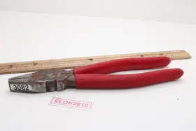 84-151 Stanley Lineman Pliers With Cutter Red Grips 8 Inch Long