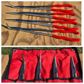 3706 Sunex 613364163641 Tools 4pc Pliers Set 16 Inch Extra Long Reach Comfort Grip Handles Exc