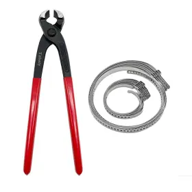 Tabazy 769256679650 Ear Clamp Pliers With 12pcs Single Cv Boot Clamps Band Tool Kit