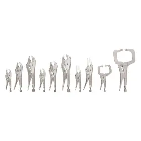 Plk99907 Tekton Tools Locking Pliers And C-clamp Set 10-piece