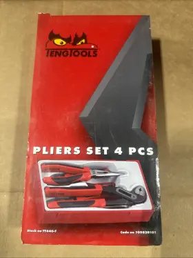 Tt440-t Teng Tools 4pc Pliers Set Side Cutters Linesman Long Nose Slip Joint