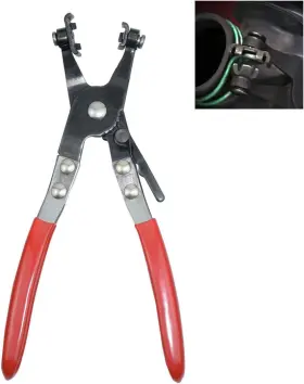 Zc-2038 Thsakzo Hose Clamp Pliers Oil Valve Seal Remove Straight Throat Tube Bundle Red