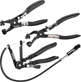 Asp40203 Toolwiz 3 Pcs Hose Clamp Pliers Tool Includes 27 Inch Long Black