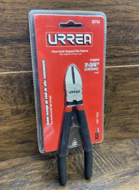 207gi Urrea Plier Diagonal Cut High Lever 7-3/4 Inch Carbon Steel Cutter - New