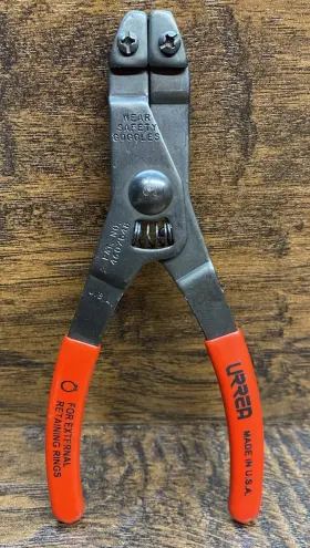 U-380 Urrea Nos No. 380 External Retaining Snap Ring Plier Made In Usa- No Tips