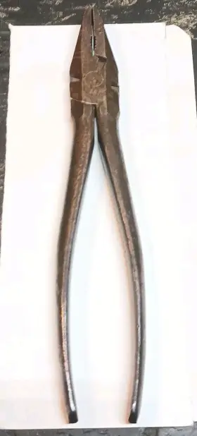 B-177 Utica Vintage Tools N.y. U. S. A. Made To Order Linemen/fence Pliers 8.5 Inch