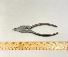 Bx100 Utica Vintage Pliers Smith Pocket Armor Cutters Spac #bx100 Usa