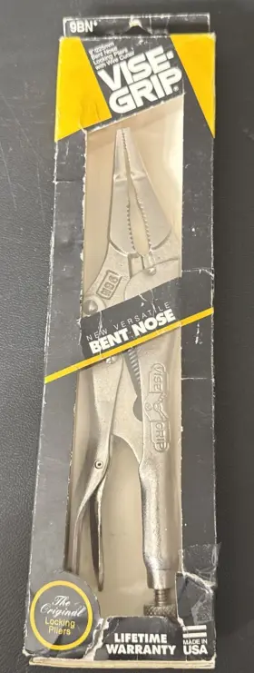 Vise-grip 038548001548 Rare 9 Inch Bent Needle Nose Locking Pliers 9bn Peterson Dewitt Usa Nos