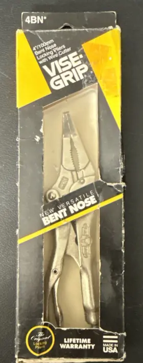 Vise-grip 038548001647 Rare 4 Inch Bent Needle Nose Locking Pliers 4bn Peterson Dewitt Usa Nos