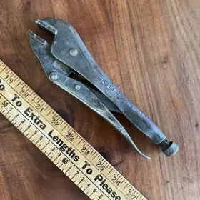 No-10 Vise-grip Vintage 9 Inch Petersen Dewitt Pliers No. 10 Patent April 14 1942 Usa