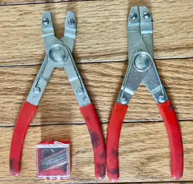 445-447 Wilde Retaining Ring Plier Kit Internal And External 445 447 With Tips - Usa