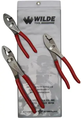 G264-vinyl Wilde Tool G258psp.np/vp 3-piece Pliers Set-g262 G263 And Pouch