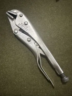 H1209 Wizard Vintage Tools Locking Pliers Loc-grip Usa Nice