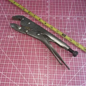 Hr-1209 Wizard Hr1209 Vintage Usa Vise Grip Locking Pliers Loc-grip H1209 Curved Jaw