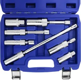 003119 Workpro 7 Pcs Magnetic Swivel Spark Plug Socket Set Includes 9/16-inch