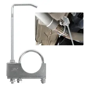 Wuyaoyao Wu-515-ecwh 2.5 Inch Exhaust Clamp And Hanger Heavyduty Universal Muffler Support For