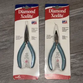 Sn55cv Xcelite Vintage Diamond Needle Nose Pliers Sn55 Sidecut And Tn56 Angled Tip