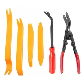 At009 Yspamer 6pcs Auto Fastener Remover Panel Clip Pliers Trim Rivet Removal Tool Plastic